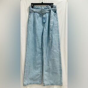 Almost Famous Paperbag Boho Wide Leg Jeans For Women Juniors‎  Size 9